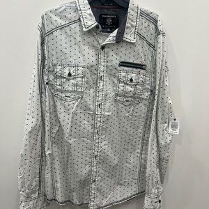 Tranquility Mayhem button down new with tags.